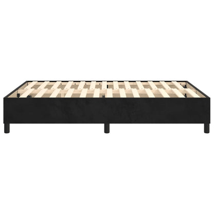 Boxspringframe Fluweel Zwart 140 x 190 cm 35 cm