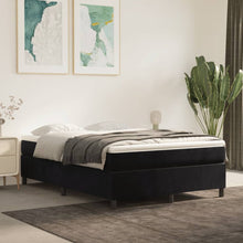 Boxspringframe Fluweel Zwart 140 x 190 cm 35 cm