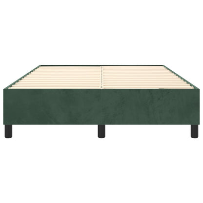Boxspringframe Fluweel Donkergroen 140 x 190 cm 35 cm