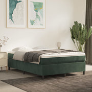 Boxspring bed 140x190 cm fluweel donkergroen