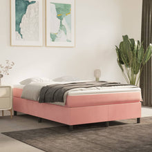 Boxspringframe Fluweel Roze 140 x 190 cm 35 cm