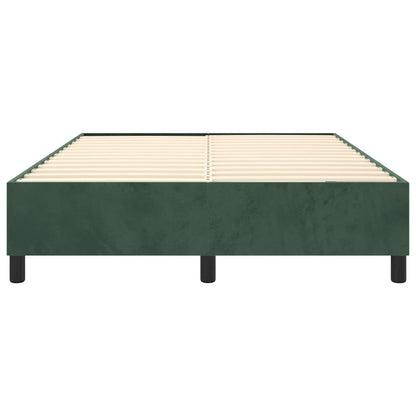 Boxspringframe Fluweel Donkergroen 140 x 200 cm 35 cm