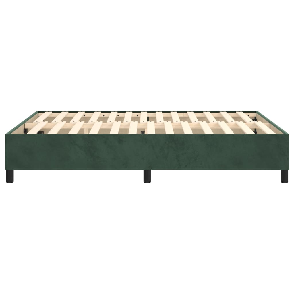 Boxspringframe Fluweel Donkergroen 140 x 200 cm 35 cm