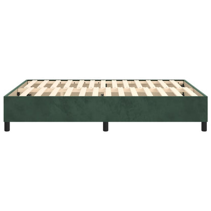 Boxspringframe Fluweel Donkergroen 140 x 200 cm 35 cm
