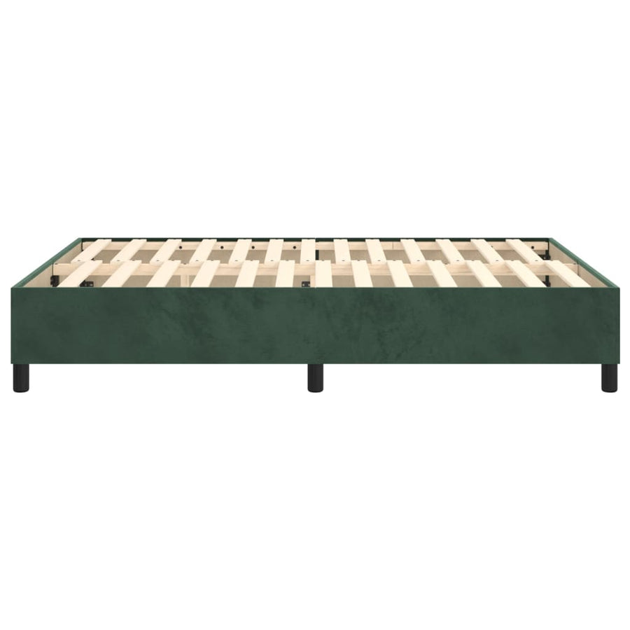 Boxspringframe Fluweel Donkergroen 140 x 200 cm 35 cm