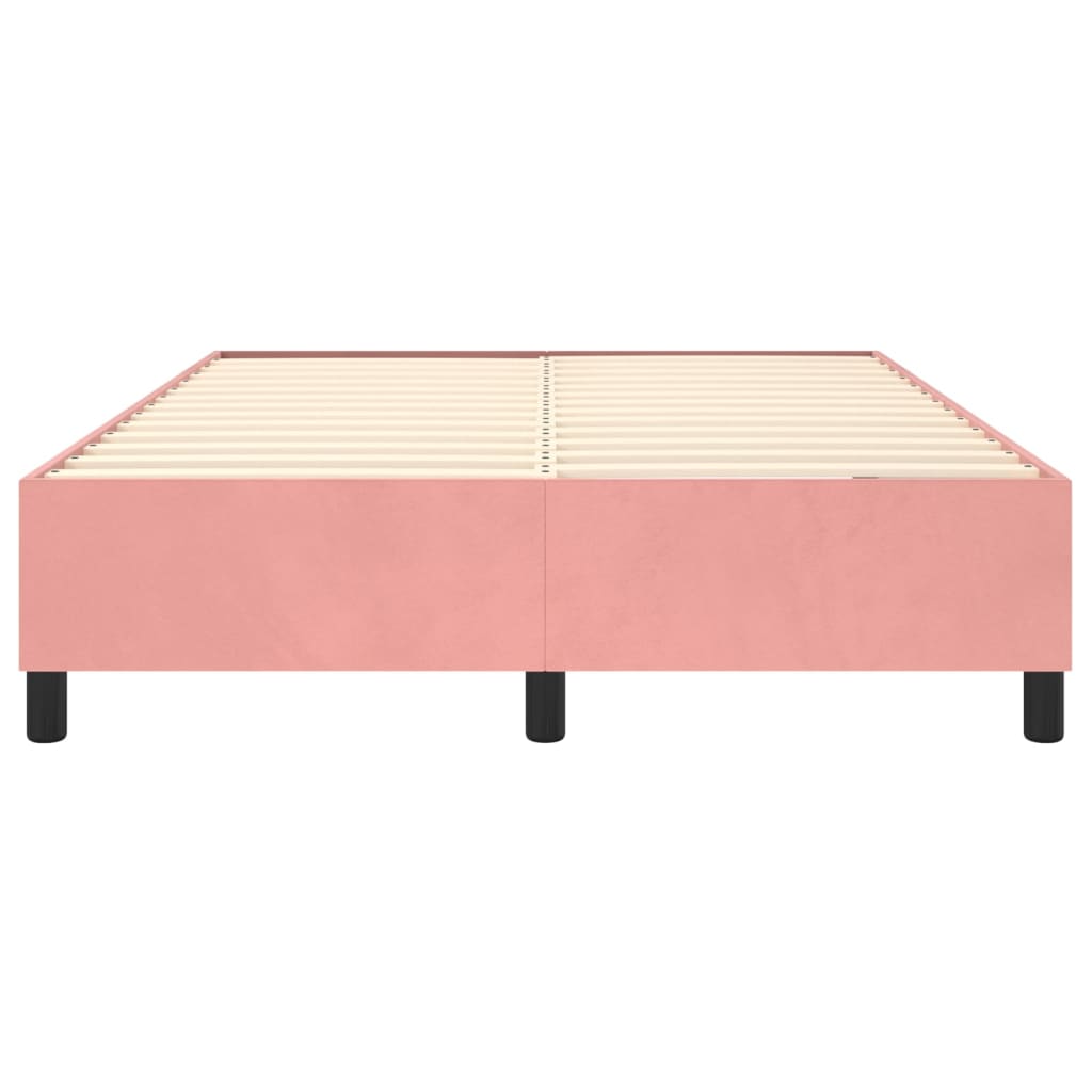 Boxspringframe Fluweel Roze 140 x 200 cm 35 cm