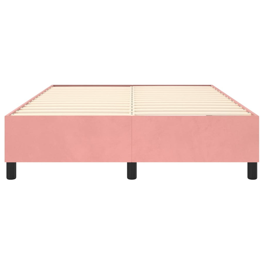 Boxspringframe Fluweel Roze 140 x 200 cm 35 cm