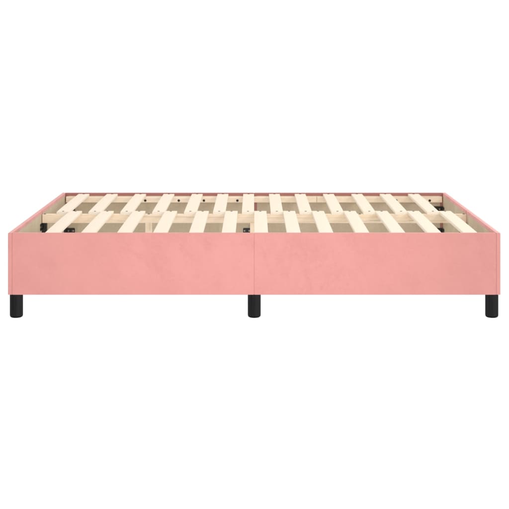 Boxspringframe Fluweel Roze 140 x 200 cm 35 cm