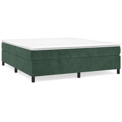Boxspringframe Fluweel Donkergroen 160 x 200 cm 35 cm