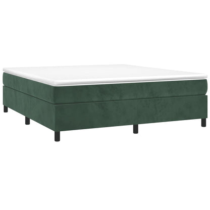Boxspringframe Fluweel Donkergroen 160 x 200 cm 35 cm