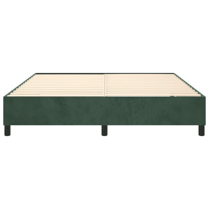 Boxspringframe Fluweel Donkergroen 160 x 200 cm 35 cm