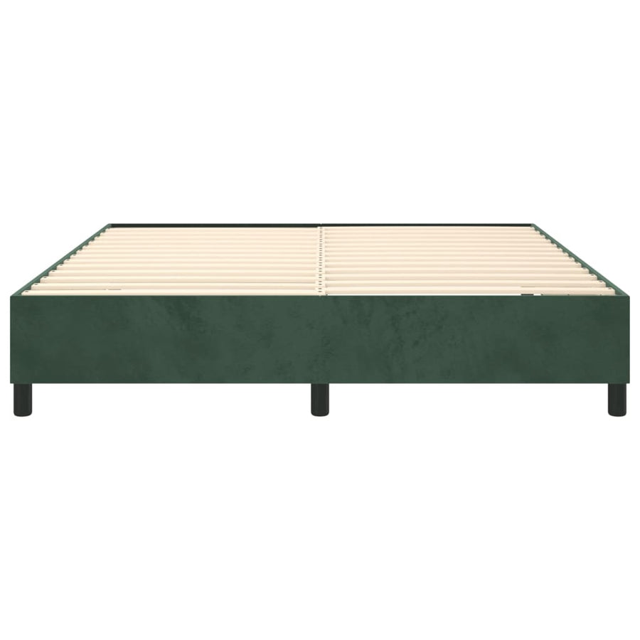Boxspringframe Fluweel Donkergroen 160 x 200 cm 35 cm