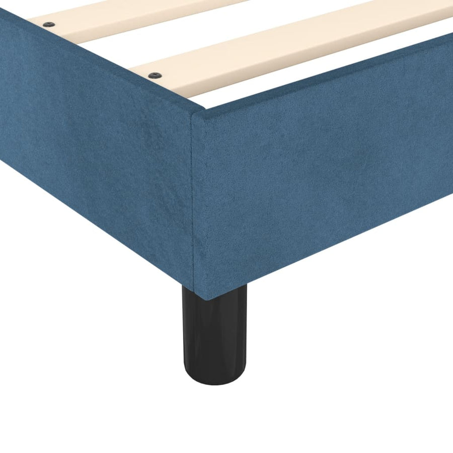 Boxspringframe Fluweel Donkerblauw 160 x 200 cm 35 cm