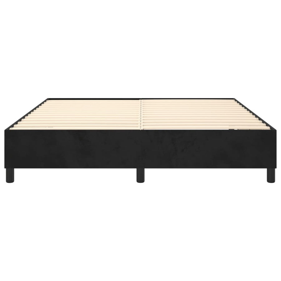 Boxspringframe Fluweel Zwart 180 x 200 cm 35 cm