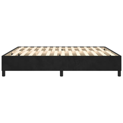 Boxspringframe Fluweel Zwart 180 x 200 cm 35 cm