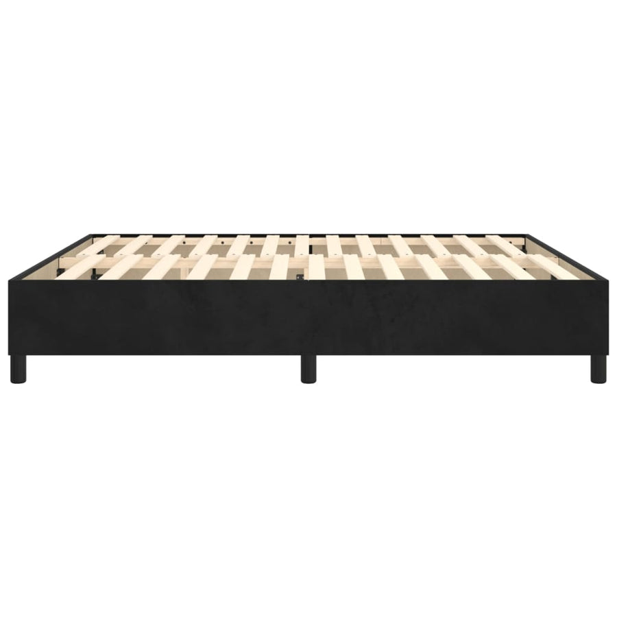 Boxspringframe Fluweel Zwart 180 x 200 cm 35 cm
