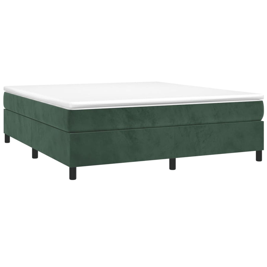 Boxspringframe Fluweel Donkergroen 180 x 200 cm 35 cm