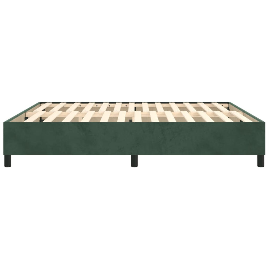 Boxspringframe Fluweel Donkergroen 180 x 200 cm 35 cm