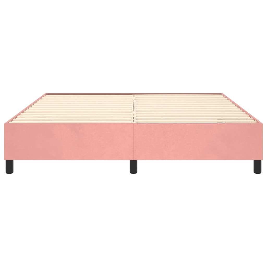 Boxspringframe Fluweel Roze 180 x 200 cm 35 cm