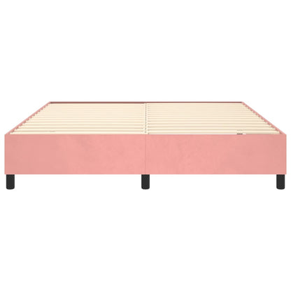 Boxspringframe Fluweel Roze 180 x 200 cm 35 cm