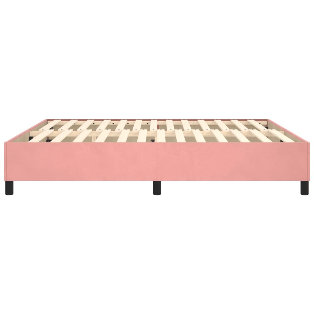 Boxspringframe Fluweel Roze 180 x 200 cm 35 cm
