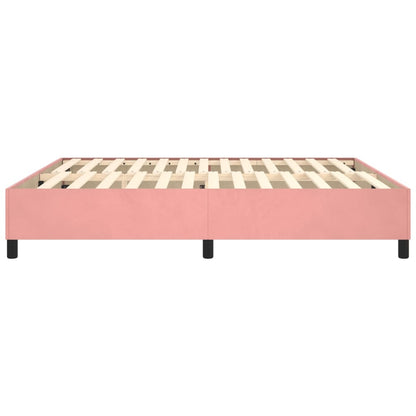Boxspringframe Fluweel Roze 180 x 200 cm 35 cm