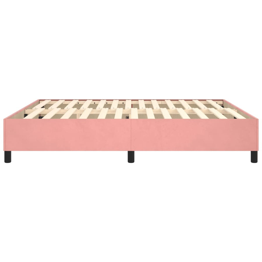 Boxspringframe Fluweel Roze 180 x 200 cm 35 cm