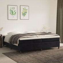 Boxspringframe Fluweel Zwart 200 x 200 cm 35 cm