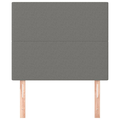 Hoofdborden 2 st 80x5x78/88 cm stof donkergrijs 80 cm Hoog