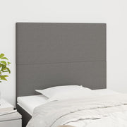 Hoofdbord 80x5x118/128 cm stof donkergrijs