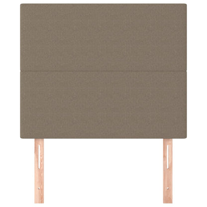 Hoofdborden 2 st 80x5x78/88 cm stof taupe 80 cm Hoog