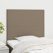Hoofdbord taupe 80x5x118/128 cm Stof