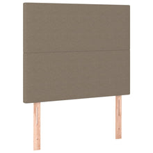 Hoofdborden 2 st 90x5x78/88 cm stof taupe 90 cm Hoog