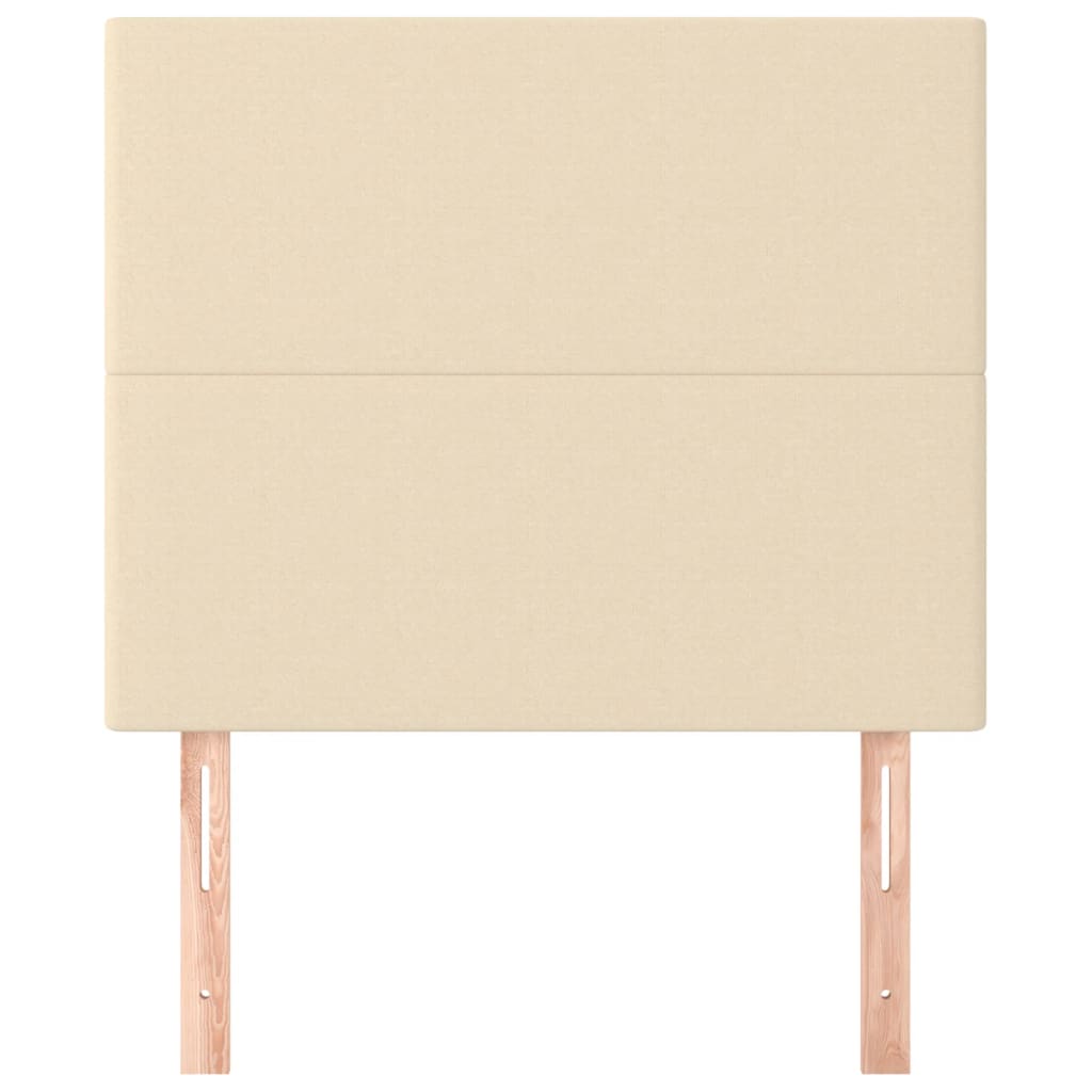 Hoofdborden 2 St 90X5X78/88 Cm Stof Kleurig Crème 90 cm Hoog