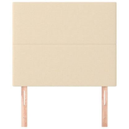 Hoofdborden 2 St 90X5X78/88 Cm Stof Kleurig Crème 90 cm Hoog