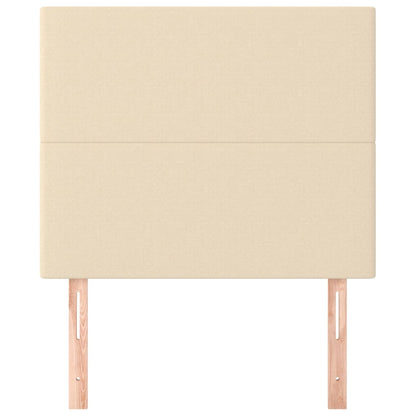 Hoofdborden 2 St 00X5X78/88 Cm Stof Kleurig Crème 100 cm Hoog