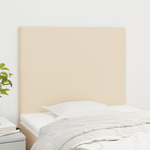 Hoofdborden 2 St 00X5X78/88 Cm Stof Kleurig Crème 100 cm Hoog