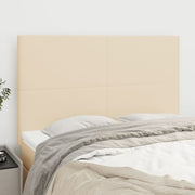 Hoofdbord crème 4 st 72x5x78/88 cm stof