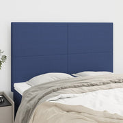 Hoofdbord stof blauw 144x5x118/128 cm