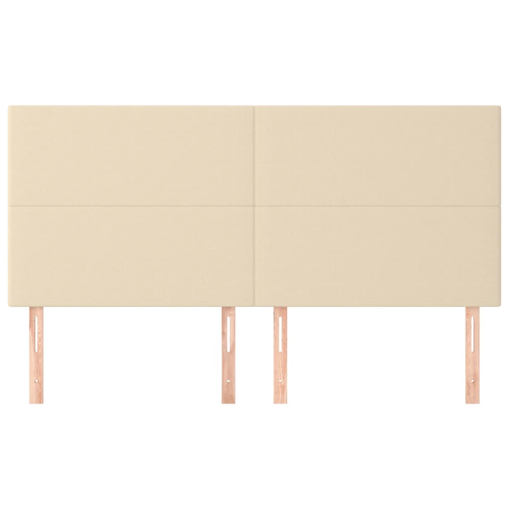 Hoofdborden 4 St 80X5X78/88 Cm Stof Kleurig Crème 160 cm Hoog