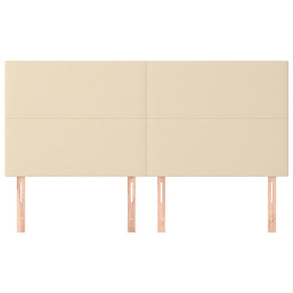 Hoofdborden 4 St 80X5X78/88 Cm Stof Kleurig Crème 160 cm Hoog