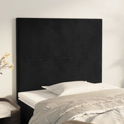 Hoofdbord 90x5x118/128 cm fluweel zwart