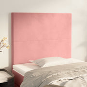 Hoofdbord roze 90x5x118/128 cm fluweel