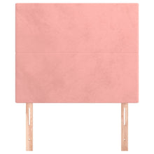 Hoofdborden 2 St 00X5X78/88 Cm Fluweel Roze 100 cm Hoog