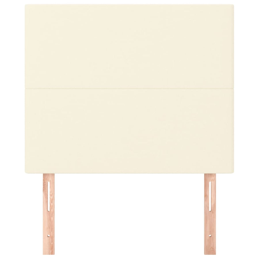 Hoofdborden 2 St 80X5X78/88 Cm Kunstleer Kleurig 1 80 cm Crème