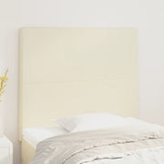 Hoofdbord kunstleer crème 80x5x78/88 cm 2 stuks