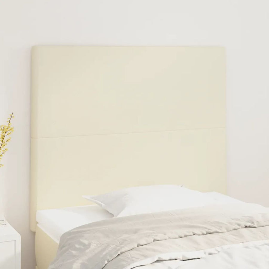 Hoofdborden 2 St 80X5X78/88 Cm Kunstleer Kleurig 1 80 cm Crème