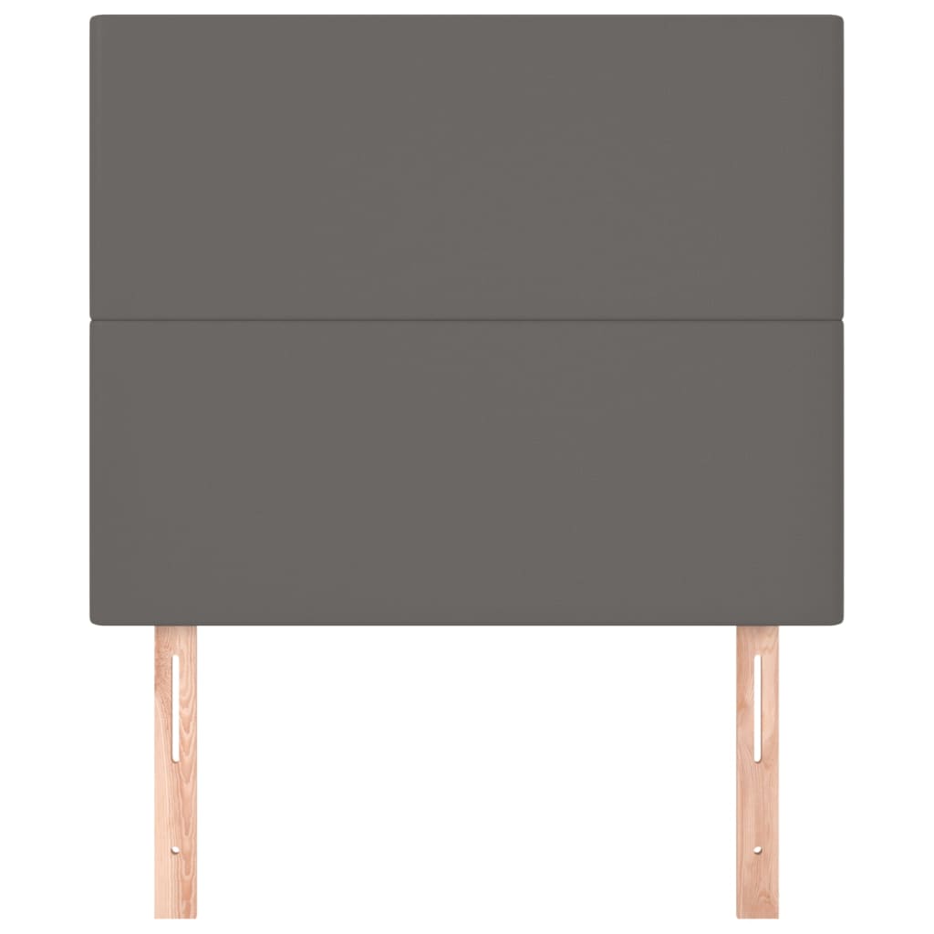 Hoofdborden 2 St 80X5X78/88 Cm Kunstleer Grijs