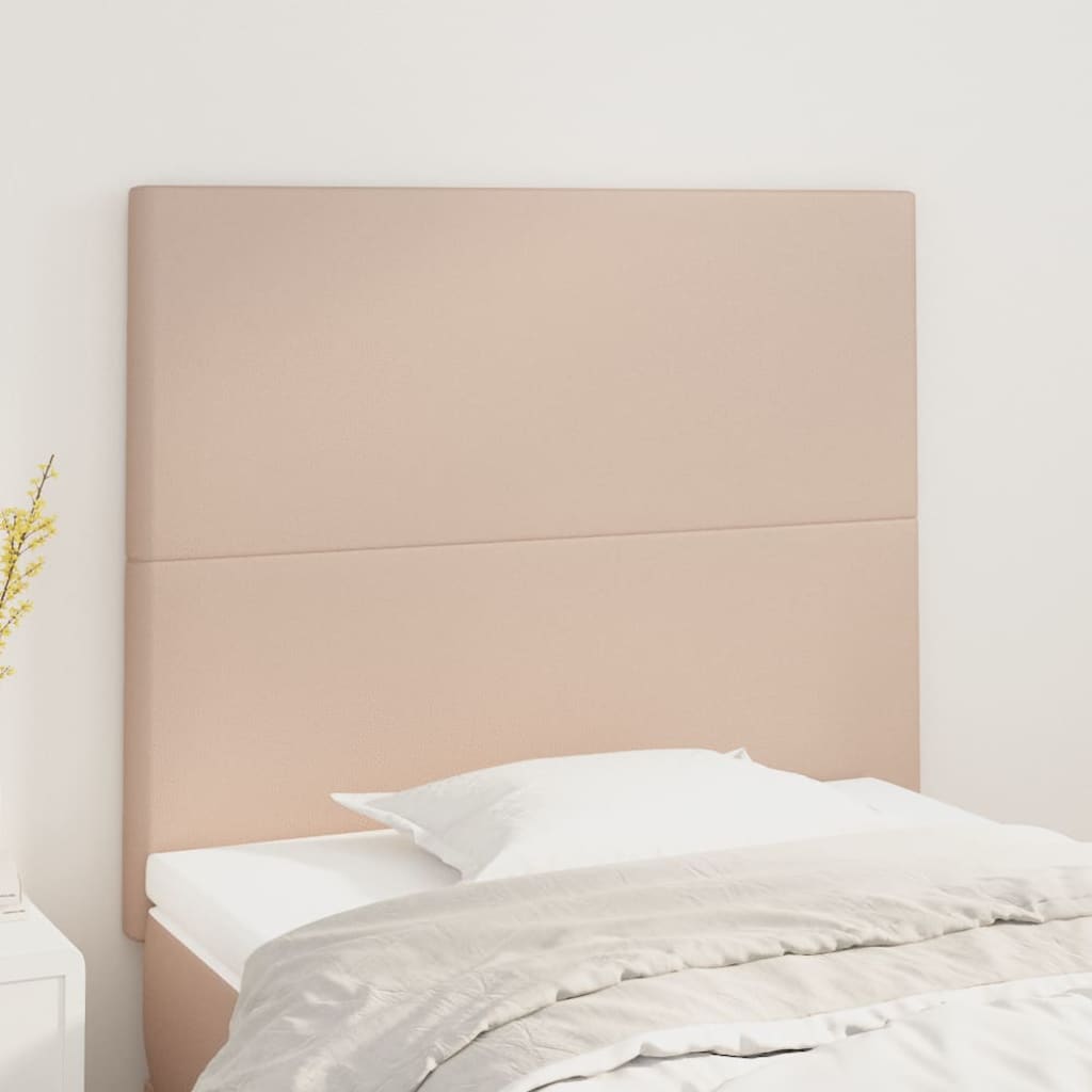 Hoofdbord cappuccino 80x5x118/128 cm Kunstleer