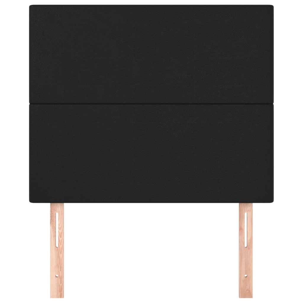 Hoofdborden 2 St 90X5X78/88 Cm Kunstleer Zwart